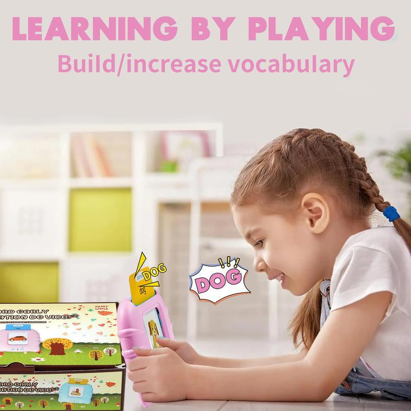 Kids Sight Words Games Talking Flash Cards Learning English Machine Education Electronic Book Toddlers 2-6 Years Reading Gadget