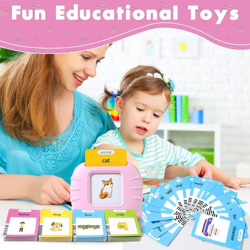 Kids Sight Words Games Talking Flash Cards Learning English Machine Education Electronic Book Toddlers 2-6 Years Reading Gadget