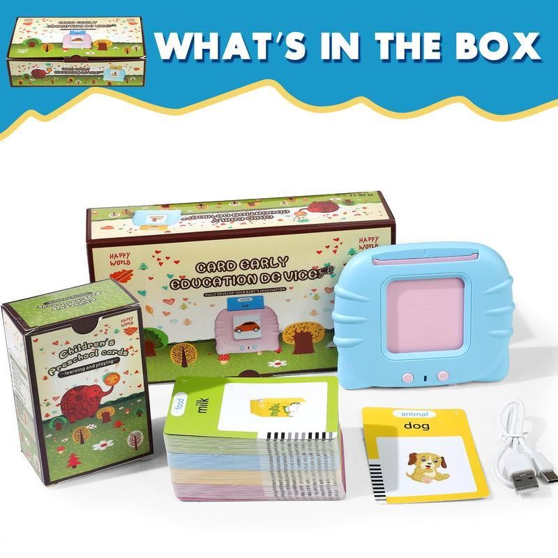 Kids Sight Words Games Talking Flash Cards Learning English Machine Education Electronic Book Toddlers 2-6 Years Reading Gadget