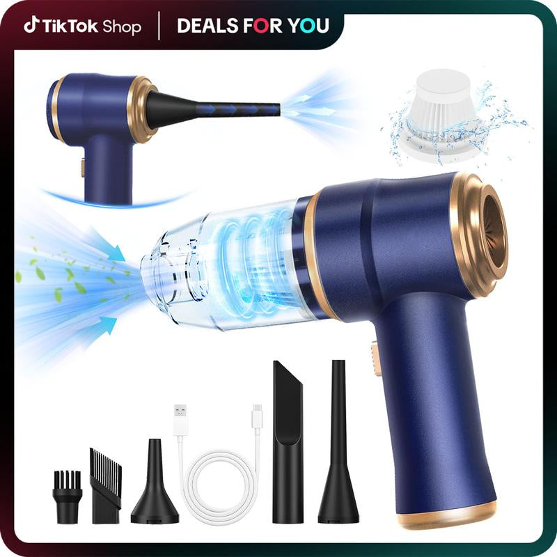 BELBUY Handheld Car Vacuum Cleaner, 19000Pa Vacuum Cleaner and Air Gun, 120W High-Power Wireless Handheld Car Vacuum Cleaner, Equipped with Two Filters and Multiple Nozzles, Suitable for Cars, Homes, Offices, and Pets.