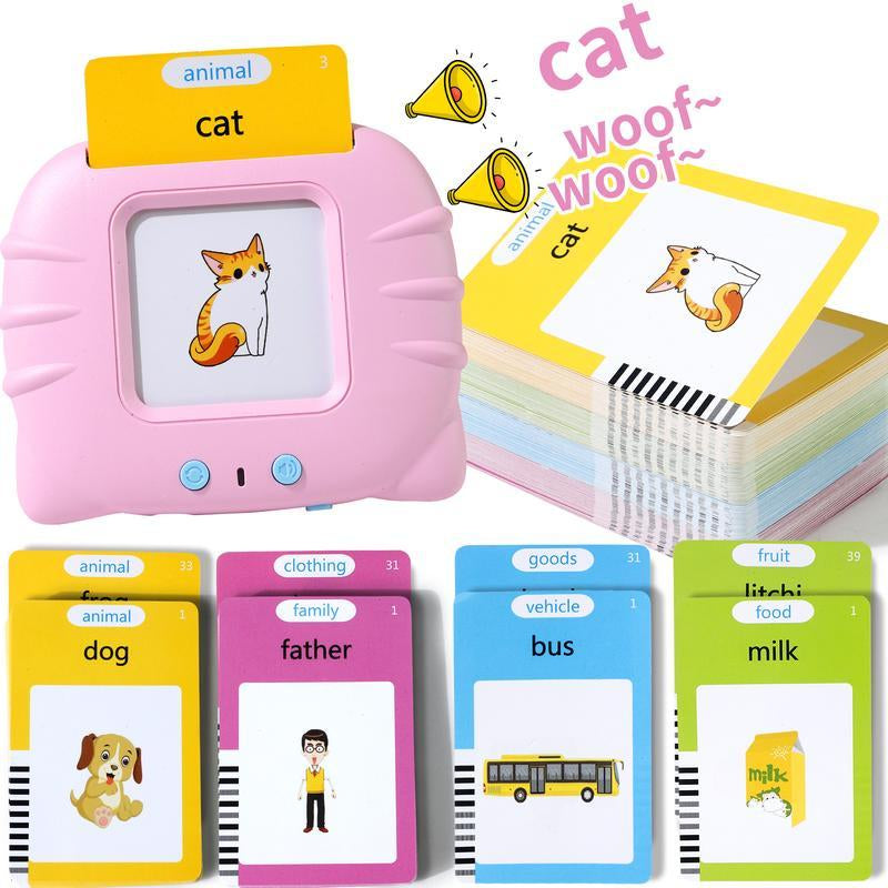 Kids Sight Words Games Talking Flash Cards Learning English Machine Education Electronic Book Toddlers 2-6 Years Reading Gadget
