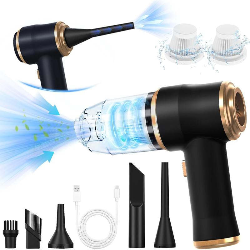 BELBUY Handheld Car Vacuum Cleaner, 19000Pa Vacuum Cleaner and Air Gun, 120W High-Power Wireless Handheld Car Vacuum Cleaner, Equipped with Two Filters and Multiple Nozzles, Suitable for Cars, Homes, Offices, and Pets.