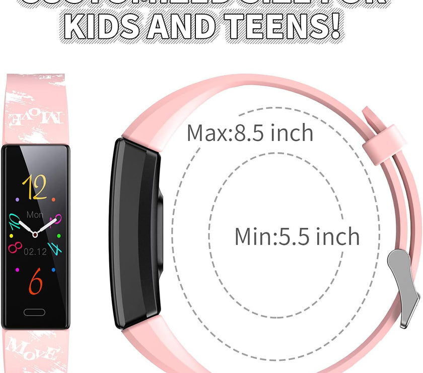 Kids Watch Fitness Tracker, Fitness Watches for Kids, Activity Tracker with Pedometers, Stopwatch, IP68 Waterproof, 11 Sport Modes Smart Watch for Kids Age 6-16 Years Old